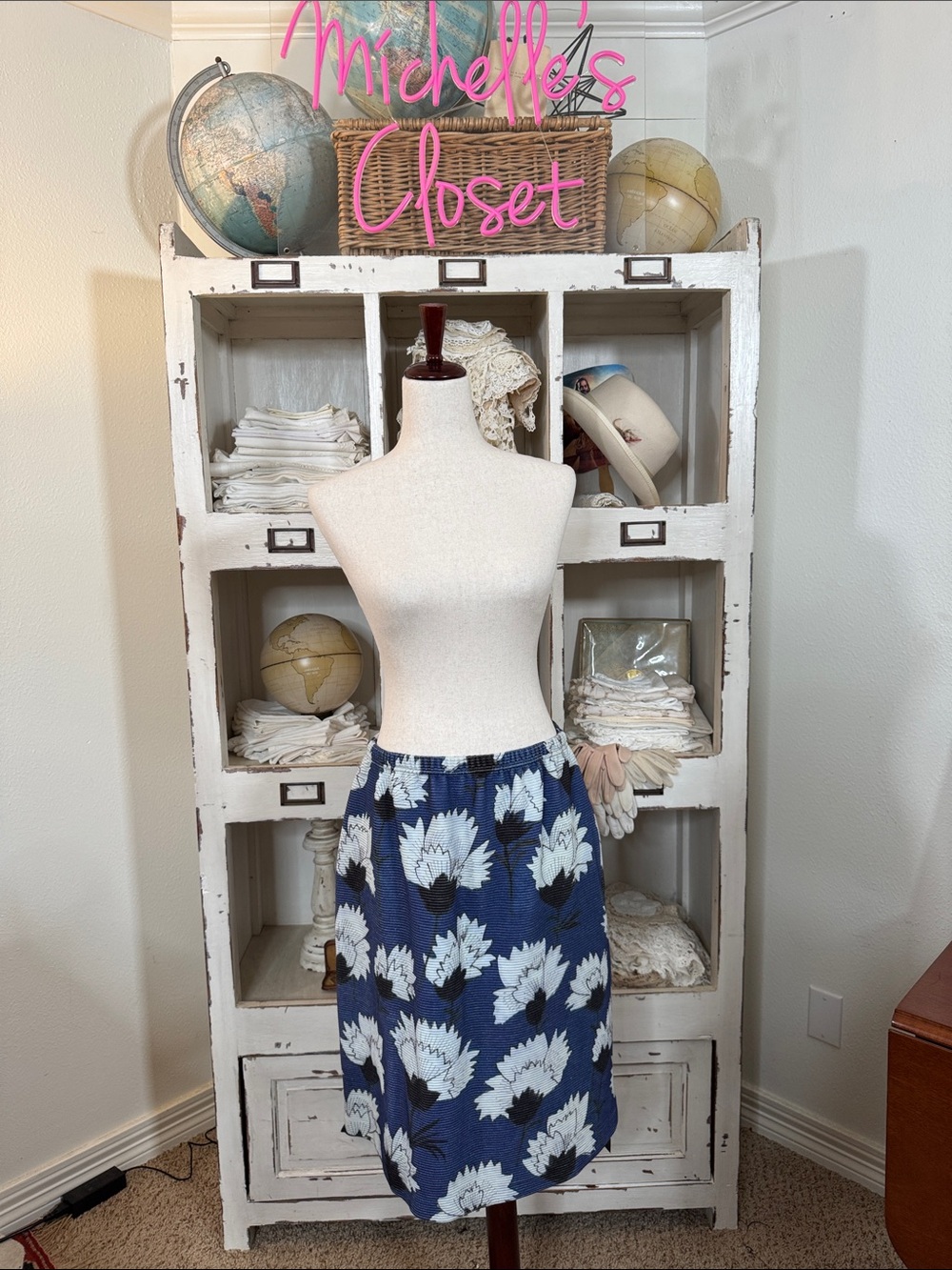 NWT ESCOLA Brazilian Brand Floral Midi Skirt -